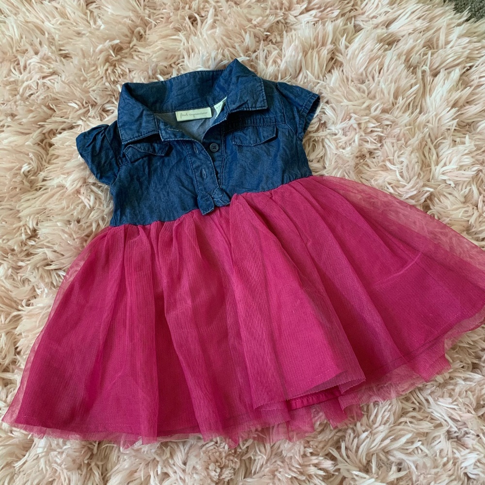 Babygirl tutu denim dress